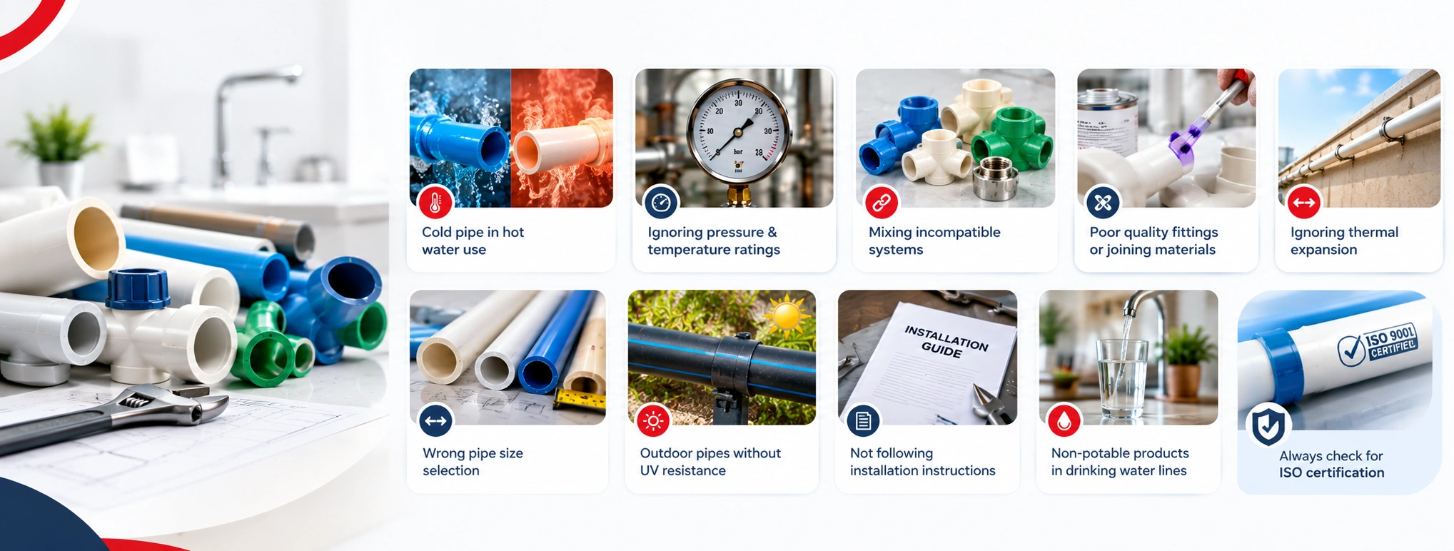 Common Water Pipe Selection Mistakes to Avoid